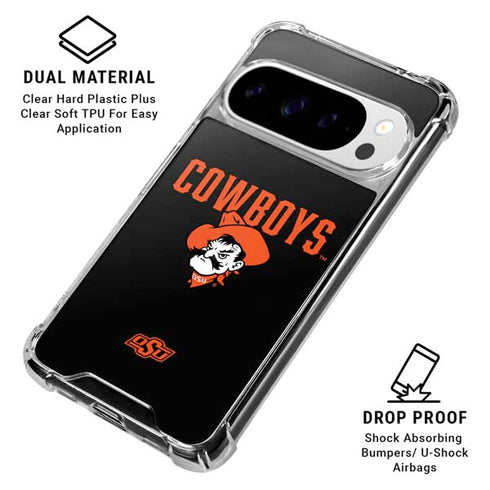 Oklahoma State University OSU Ride Em Cowboy Google Pixel 10 Pro XL Clear Case